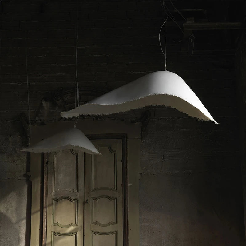 lustre led nordique wabi sabi pour décoration intérieure rétro - vue 5 sur 9