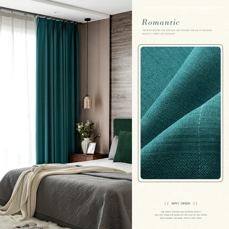 Rideau occultant moderne isolation lumière salon chambre fenêtre