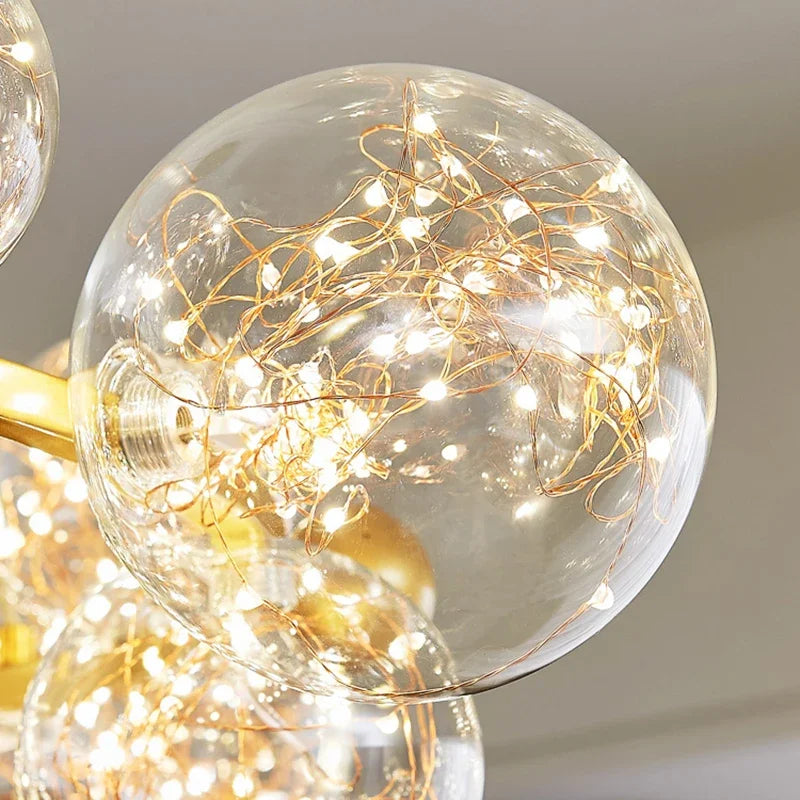 lustre nordique moderne étoilé pour un intérieur créatif