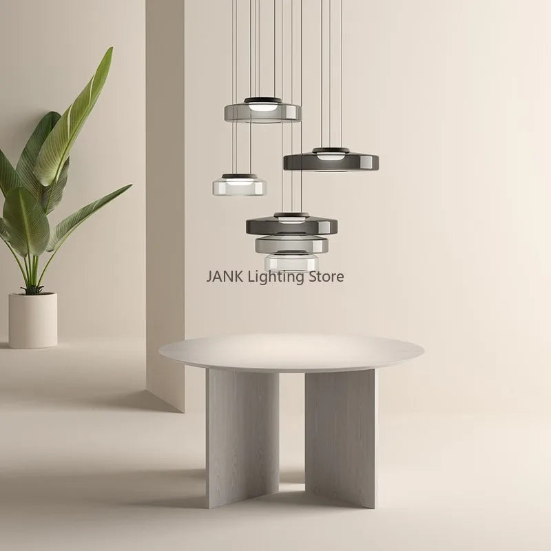 Suspension en verre minimaliste design style italien - vue 5 sur 24