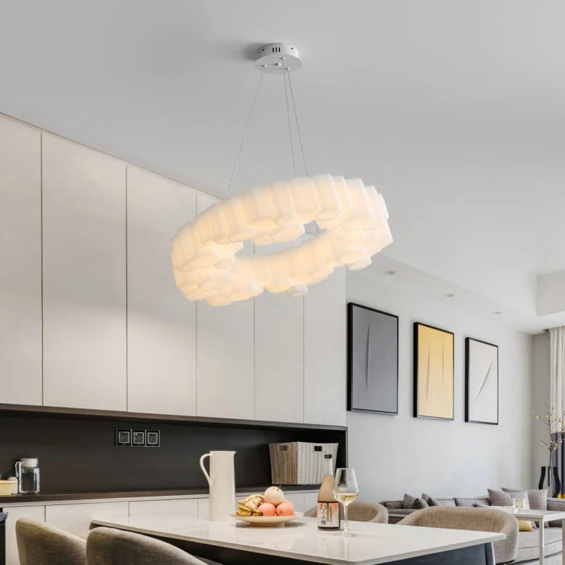 LED-Deckenleuchte in Wolkenform im nordischen, minimalistischen Design - vue 6 sur 8