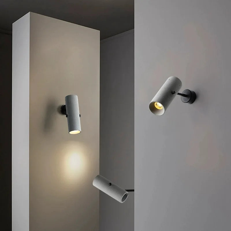 applique murale rotative en ciment style industriel pour intérieur - vue 4 sur 8