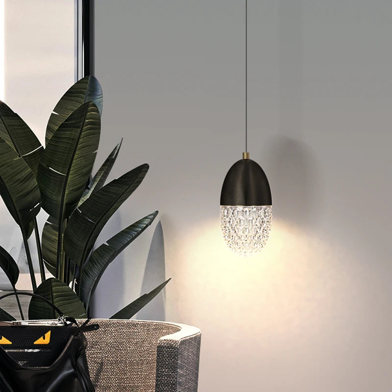 Nordische LED-Nachttischlampe modern für Restaurant und Bar - vue 4 sur 8