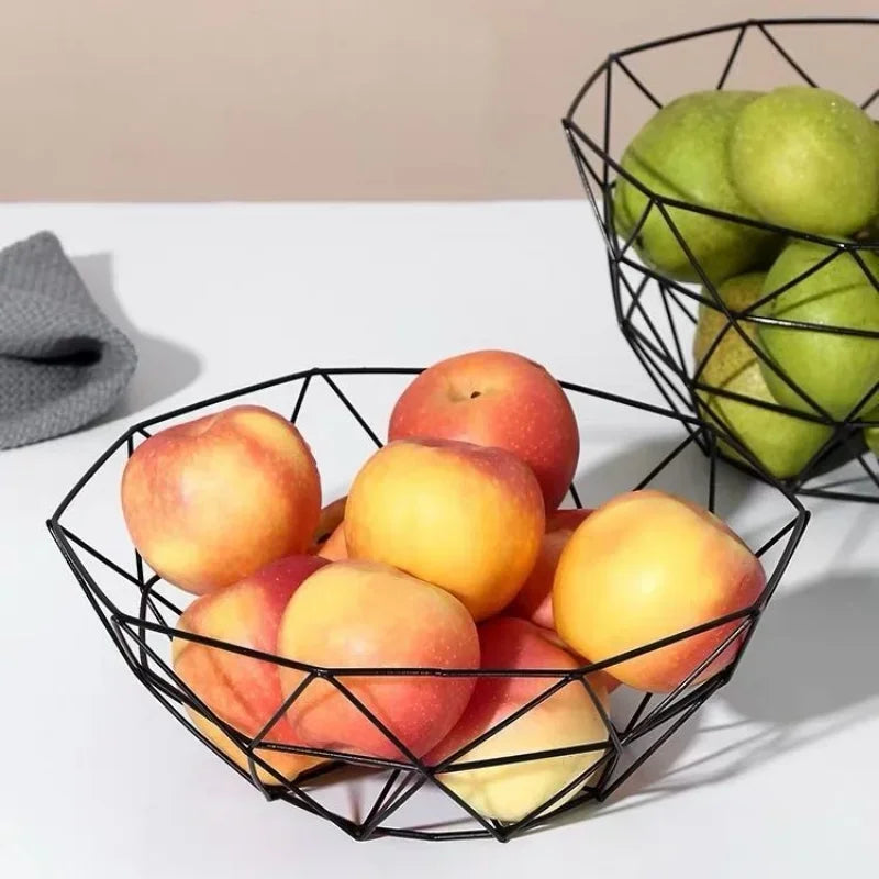 panier à fruits en fer moderne pour stockage et présentation - vue 5 sur 11