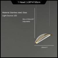 Design-Kronleuchter aus Glas für ein elegantes Interieur