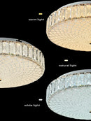 Moderne LED-Deckenleuchte aus Kristall in luxuriöser Qualität