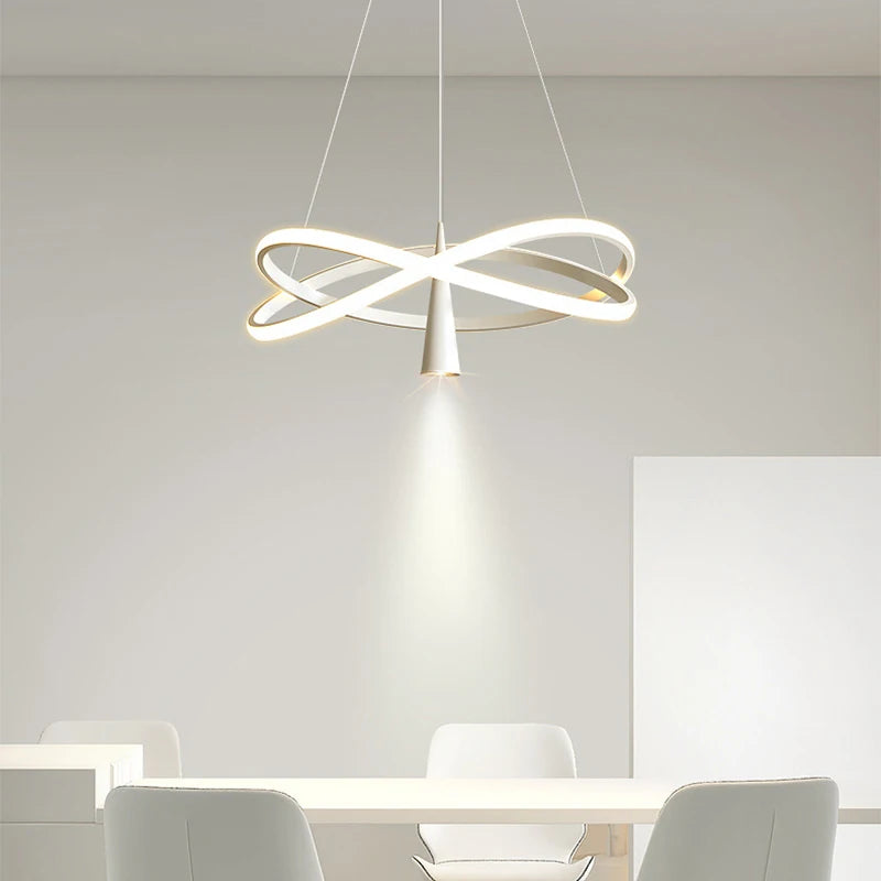 lustre suspendu à led moderne pour décoration intérieure élégante - vue 7 sur 12