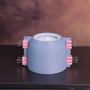 moule silicone pot fleurs béton motif vintage grand format