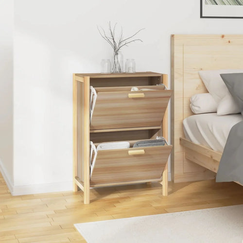 Shoe cabinet 57,5x33x80 cm wood Engineering - vue 5 sur 6