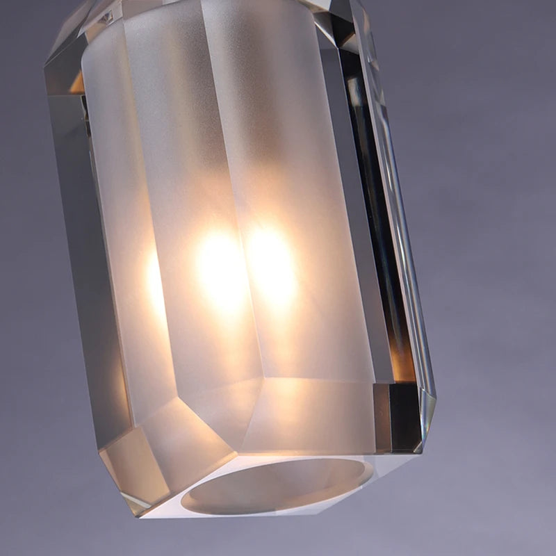 lustre en cristal moderne pour décoration intérieure élégante et lumineuse - vue 6 sur 7