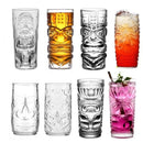 Mug tiki en verre transparent style bar cocktail