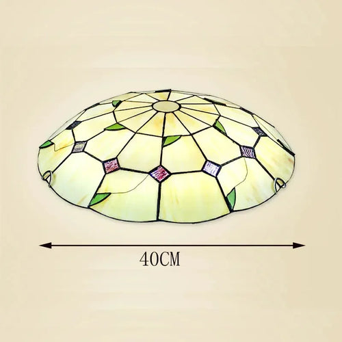 lustre tiffany méditerranéen bohème vitrail pour décoration intérieure - vue 10 sur 9