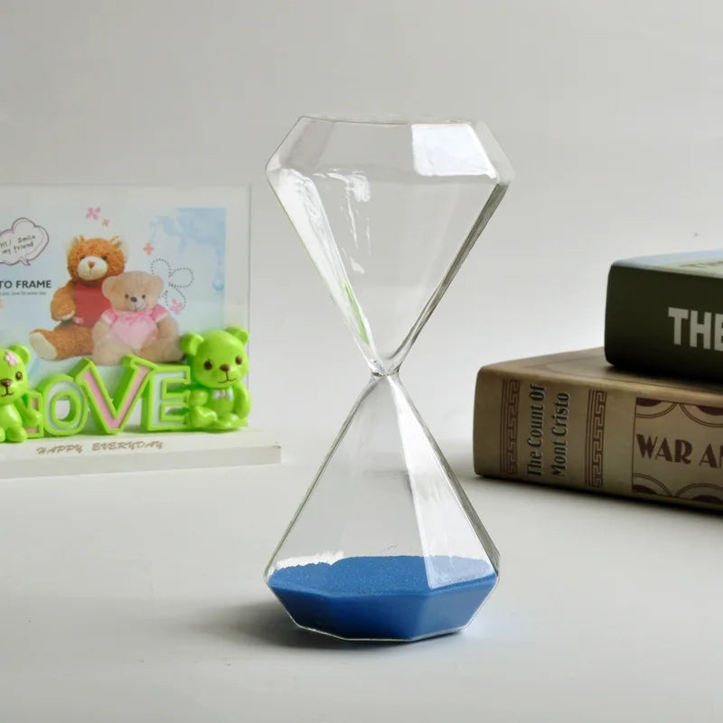 sablier en diamant 5 minutes idéal pour enfants décoration originale - vue 8 sur 16