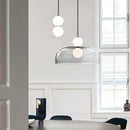 suspension post-moderne en verre pour décoration intérieure