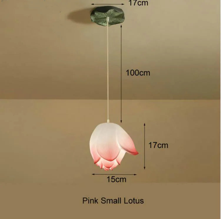 Retro-Pendelleuchte Lotusblume LED