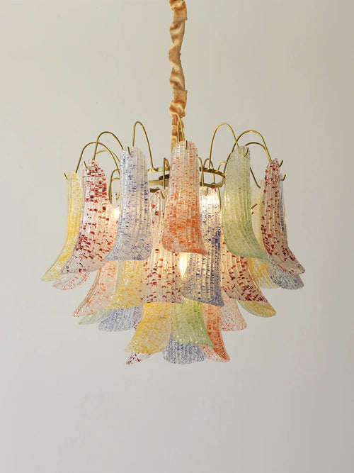 lustre en cristal de luxe rétro pour intérieur élégant