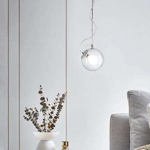 suspension design boule de verre pour intérieur romantique et restaurant