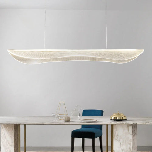 Moderner minimalistisch dekorativer LED-Kronleuchter aus Acryl - vue 5 sur 12