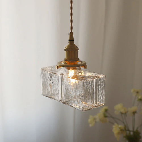 Moderner japanischer Glas-Kronleuchter mit LED-Beleuchtung - vue 2 sur 9