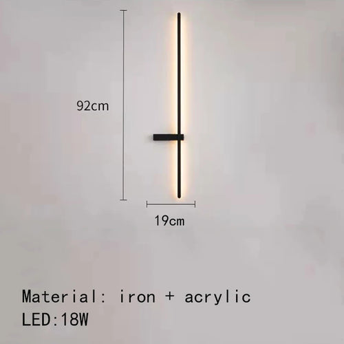 LED-Wandleuchte minimalistisch mit künstlerischem Design - vue 9 sur 15