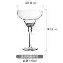 Verre cocktail margarita peint main motif flamant creatif