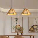 Moderne Pendelleuchte aus Holz mit LED-Beleuchtung für den Innenbereich