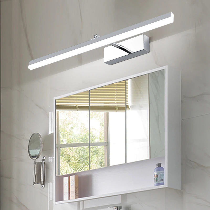 lampe frontale à miroir rétractable pour toilettes - vue 3 sur 18