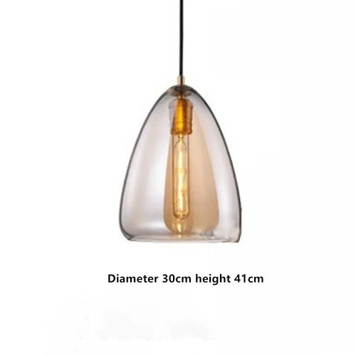 Nordische Design-Pendelleuchte aus Glas für moderne Inneneinrichtung - vue 13 sur 15