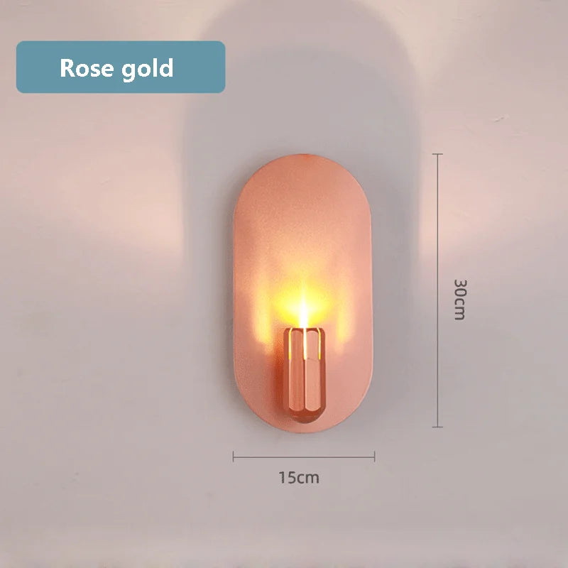 applique murale led minimaliste en aluminium luxueuse et créative