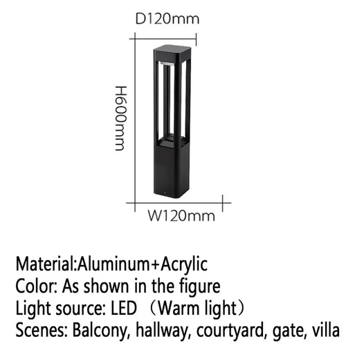 Moderne LED-Außenleuchte für Garten und Hof - vue 40 sur 47