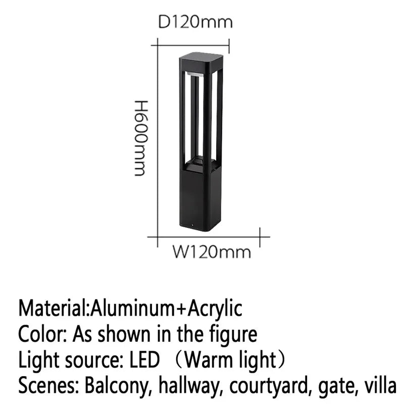 Moderne LED-Außenleuchte für Garten und Hof - vue 39 sur 47