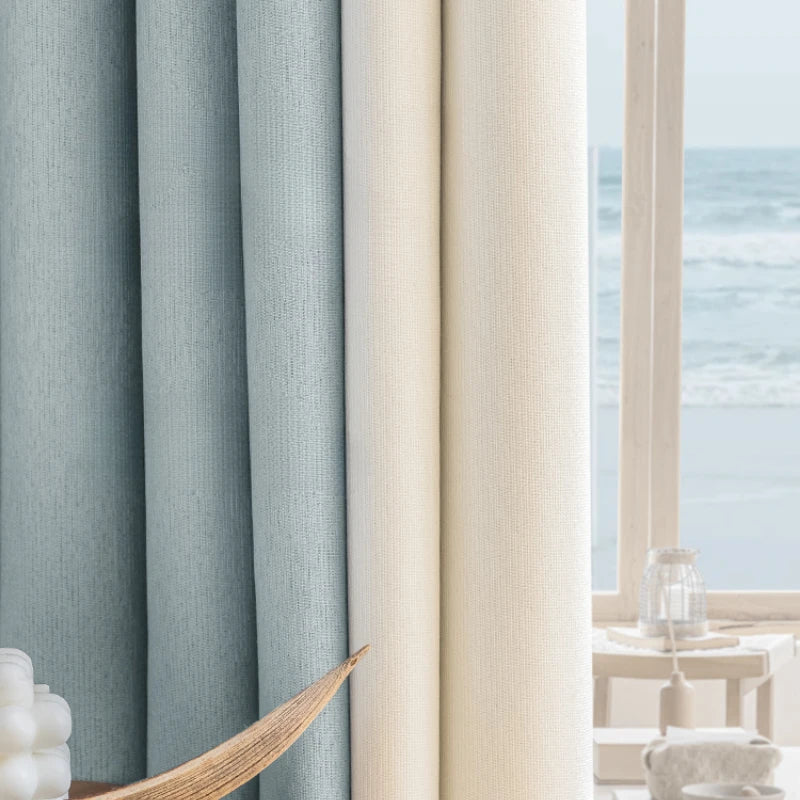 Rideau occultant plissé style moderne pour salon chambre