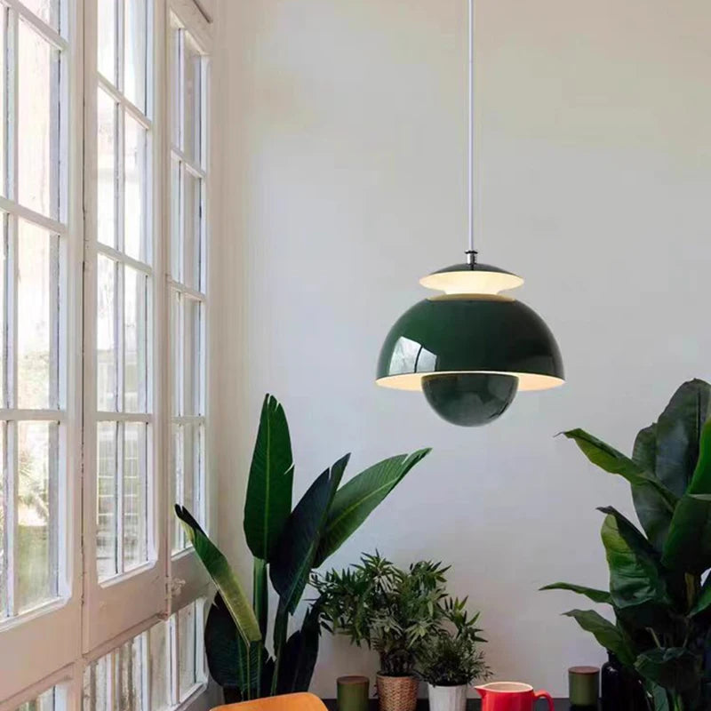 suspension led moderne en métal avec cordon réglable