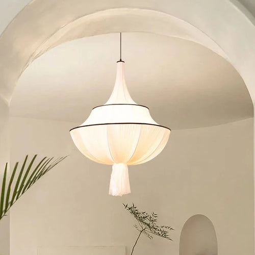 Suspension médiévale française en tissu