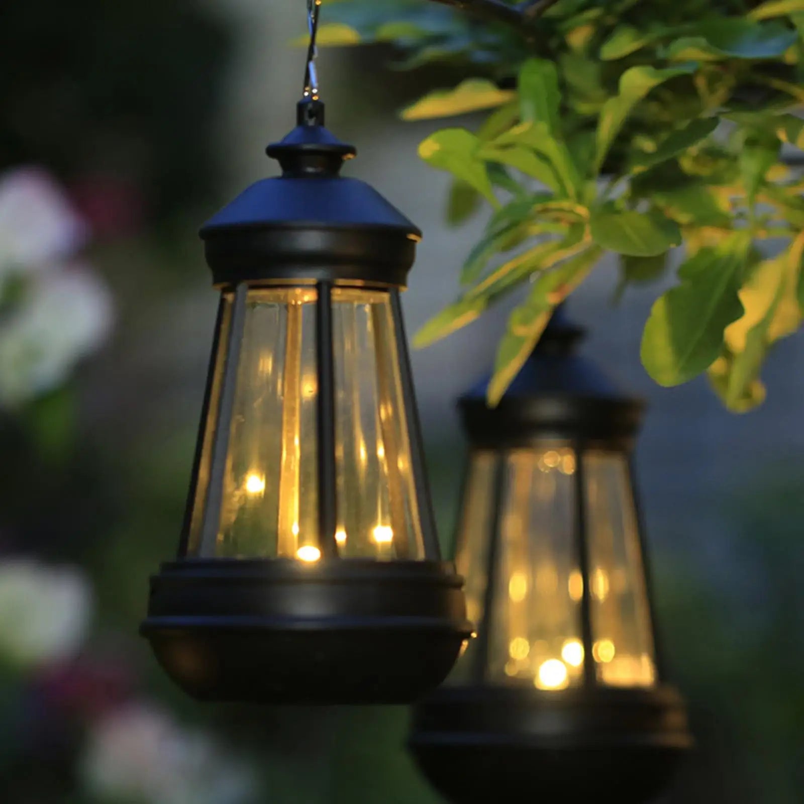 lampes solaires étanches rétro pour extérieur jardin et décoration - vue 4 sur 8
