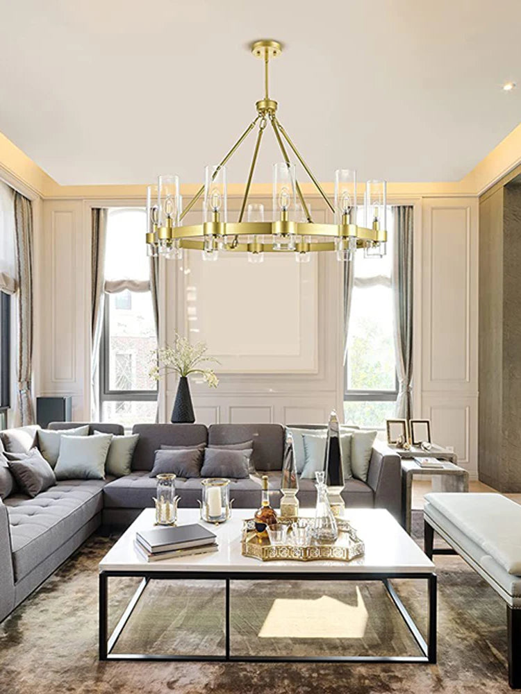 lustre vintage chrome tendance américaine pour intérieur élégant - vue 10 sur 10