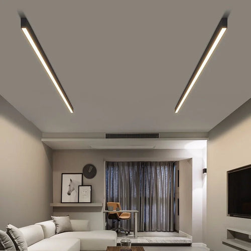 Schlanker LED-Deckenleuchte für modernes, elegantes Interieur - vue 5 sur 8