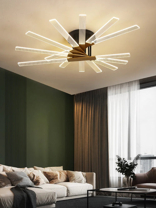 LED-Deckenleuchte Design aus Acryl für elegantes Interieur - vue 4 sur 9