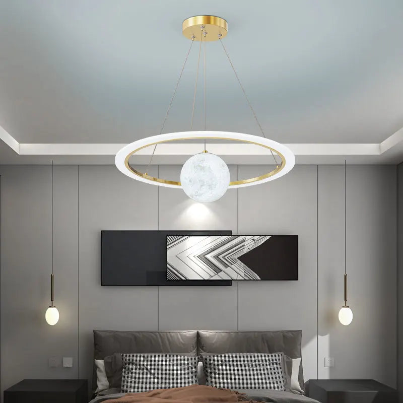lustre en verre design nordique éclairage intérieur créatif décoratif - vue 4 sur 11