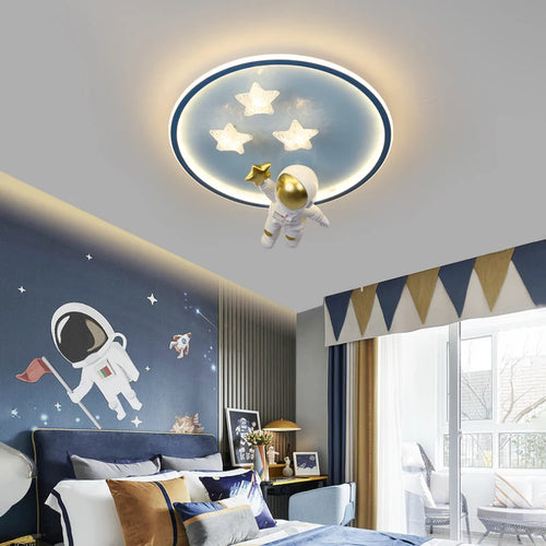 Moderner Astronauten-Deckenleuchte für Kinder – Kreative Lampe - vue 5 sur 8