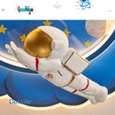 Kronleuchter Astronaut Wolkenform LED dimmbar Fernbedienung Augenschutz