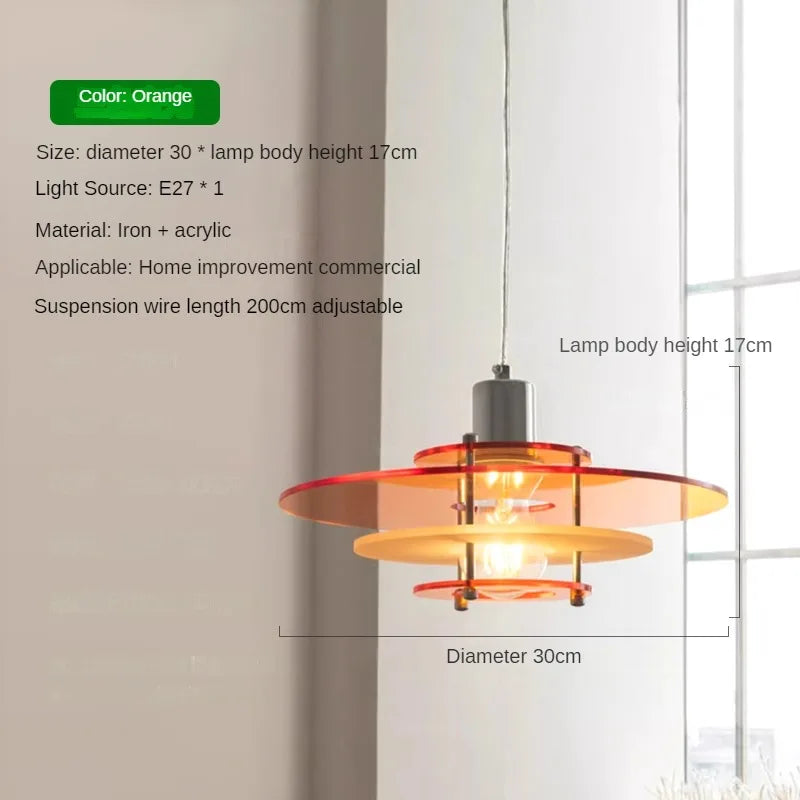 suspension à led en acrylique pour restaurants et magasins - vue 9 sur 9