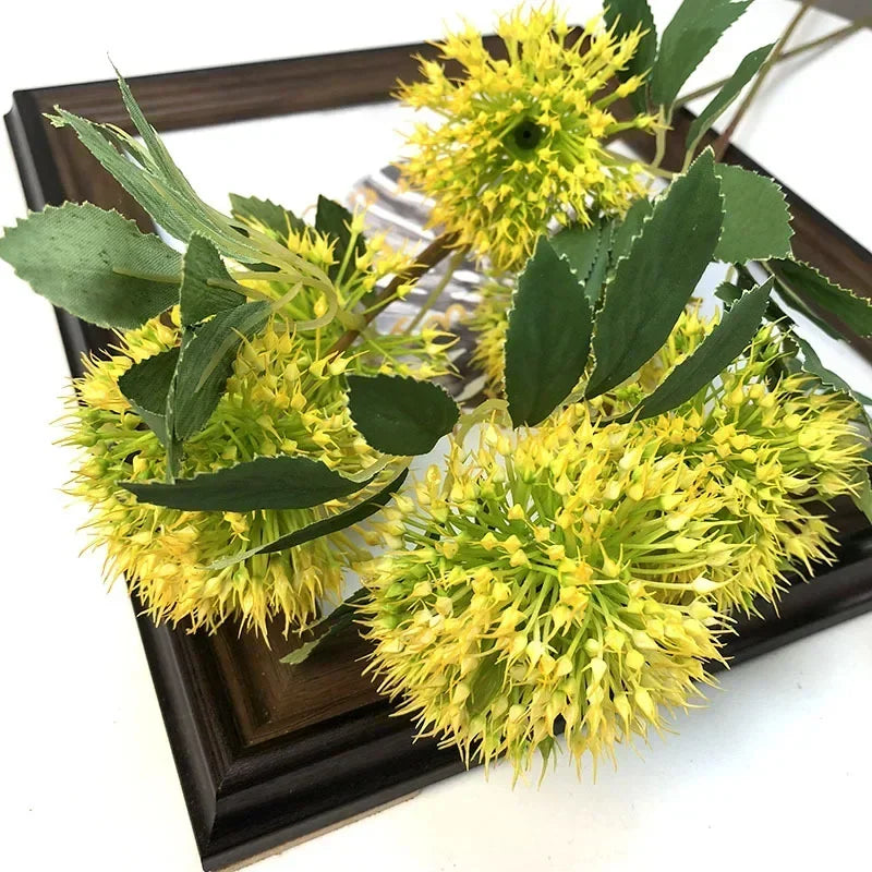 lot de 6 boules d'oignons artificiels pour décoration de jardin - vue 6 sur 10