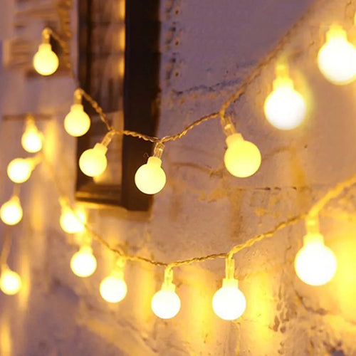 guirlande lumineuse led avec télécommande pour décoration festive extérieure