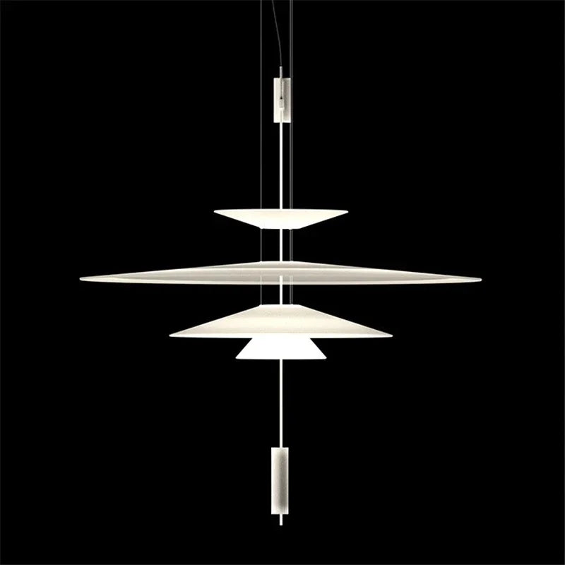 Moderne Pendelleuchte aus Acryl im nordischen Designerstil - vue 5 sur 14