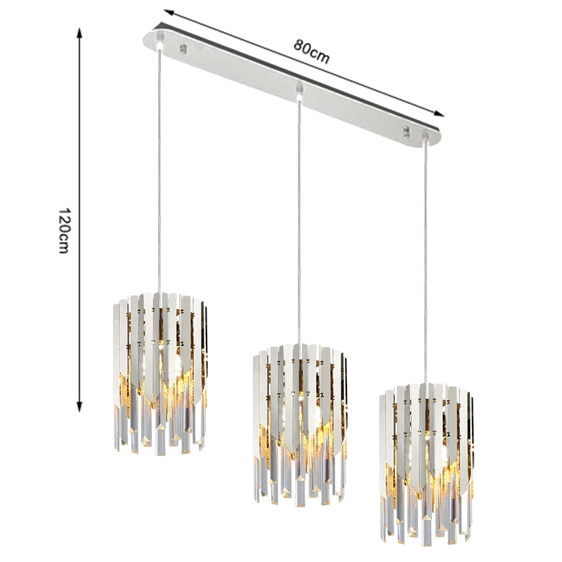 lustre en cristal chromé doré avec éclairage vintage intérieur - vue 14 sur 13