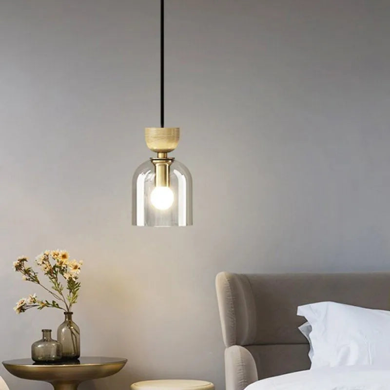 Suspension LED en verre minimaliste - vue 2 sur 7