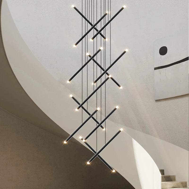 lustre moderne led pour terrasse intérieure et grenier - vue 4 sur 18
