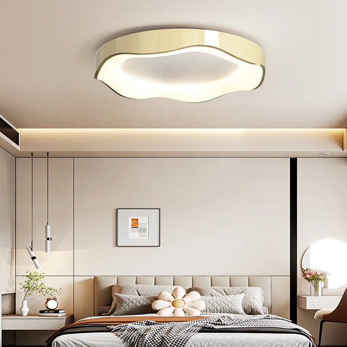 Runde LED-Deckenleuchte im modernen Design für kreative Wohnraumdekoration