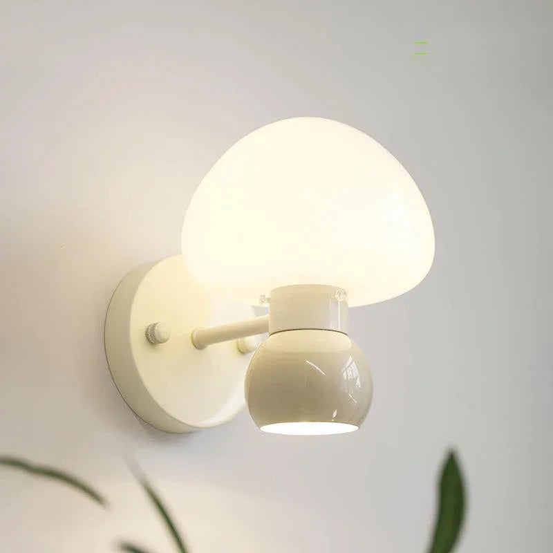 Applique murale crème champignon Double tête G9 - vue 4 sur 6